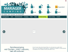 Tablet Screenshot of mariagercamping.dk